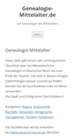 Mobile Screenshot of genealogie-mittelalter.de